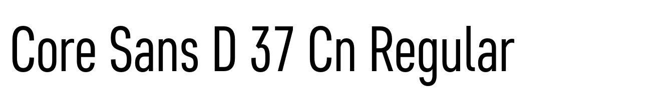 Core Sans D 37 Cn Regular